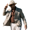 Above and Below Antonio Banderas White Cotton Jacket