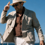 Above and Below Antonio Banderas White Cotton Jacket