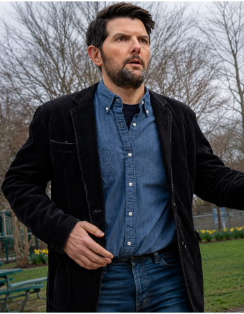 Adam Scott The Whisper Man Corduroy Coat