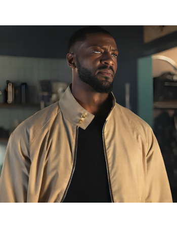 Aldis Hodge Cross Beige Jacket