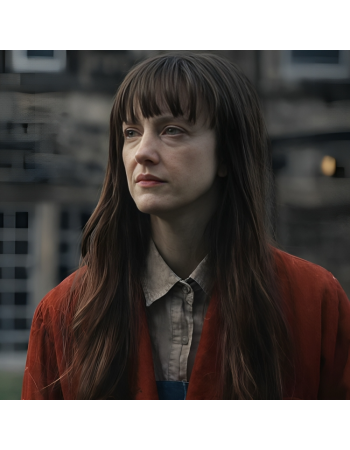 Andrea Riseborough Heel Red Jacket