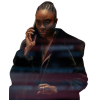 Anita Joy Uwajeh Fightland Black Fur Jacket