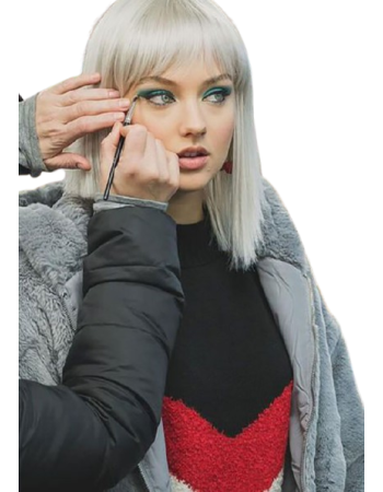 April X 2025 Lilly Krug Gray Fur Coat