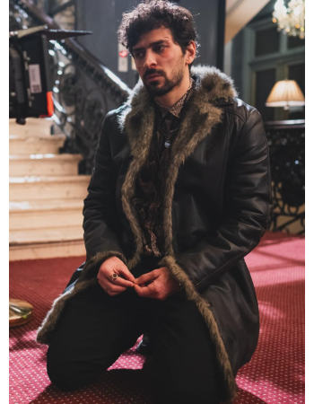 April X Tourialay Akbari Leather Coat