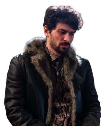 April X Tourialay Akbari Leather Coat