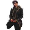 April X Tourialay Akbari Leather Coat