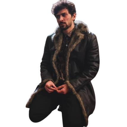 April X Tourialay Akbari Leather Coat