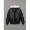 Black Hooded Parka Jacket