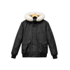 Black Hooded Parka Jacket