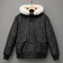 Black Hooded Parka Jacket