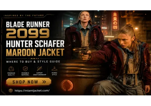 Blade Runner 2099 Hunter Schafer Maroon Jacket Style Guide