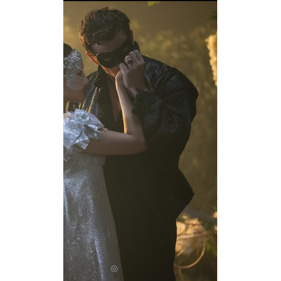 Bridgerton Luke Thompson Black Leather Jacket