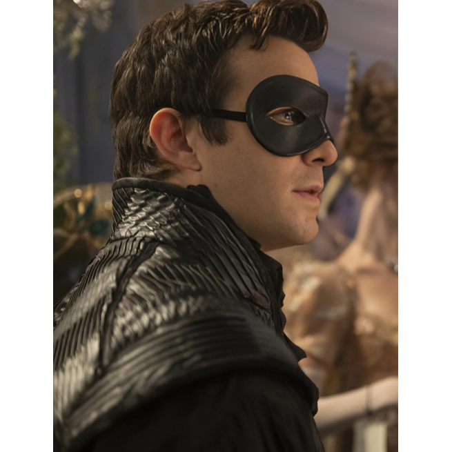 Bridgerton Luke Thompson Black Leather Jacket