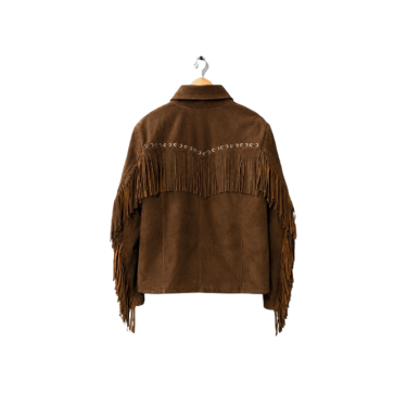Brown Suede Fringe Jacket