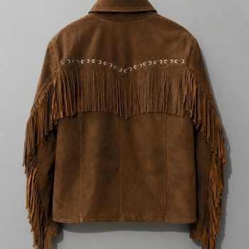 Brown Suede Fringe Jacket