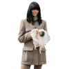 Celebrity Traitors Claudia Winkleman Grey Coat