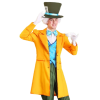 Classic Mad Hatter Halloween Yellow Costume