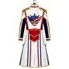 Cody Rhodes White Military Leather Coat