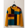 Color Block Knit Cardigan