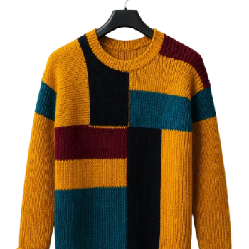 Color Block Knit Cardigan