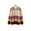Color Block Open Knit Sweater