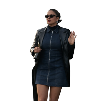 Crap Happens Nancy Travis Leather Coat