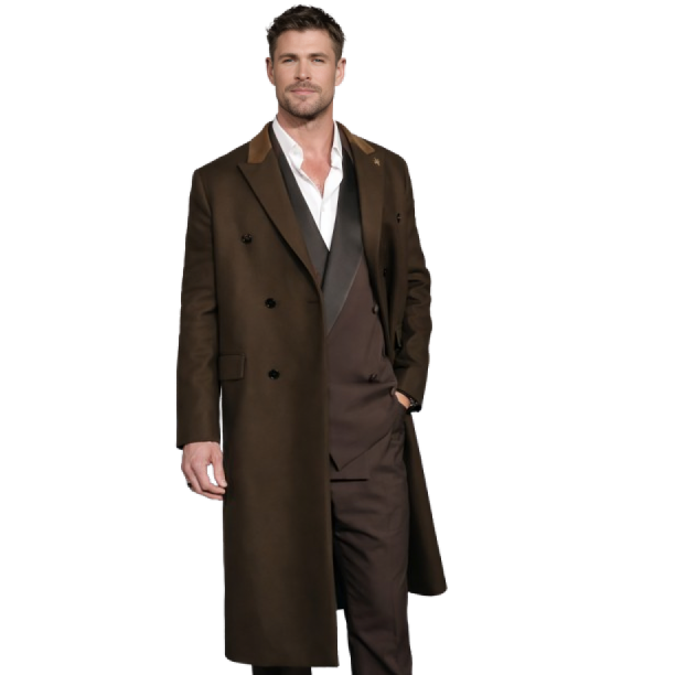Crime Chris Hemswoth Brown Coat
