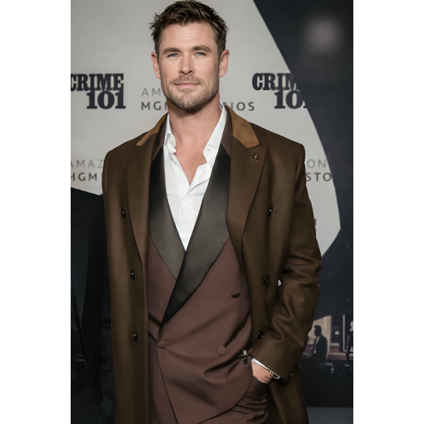 Crime Chris Hemswoth Brown Coat