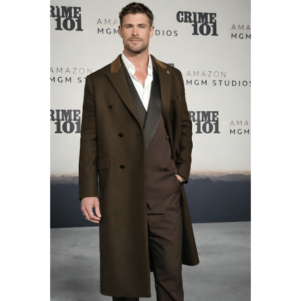 Crime Chris Hemswoth Brown Coat