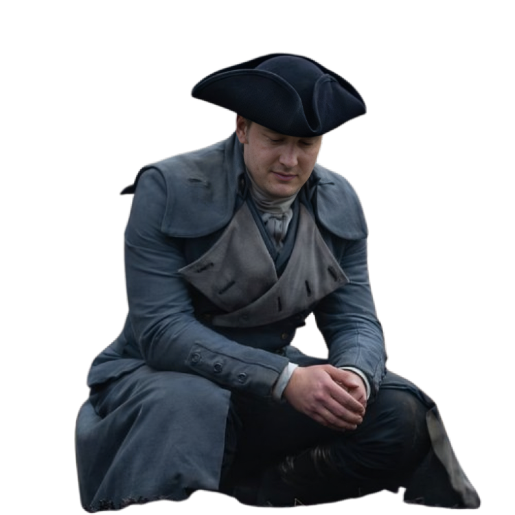 David Berry Outlander Blue Overcoat