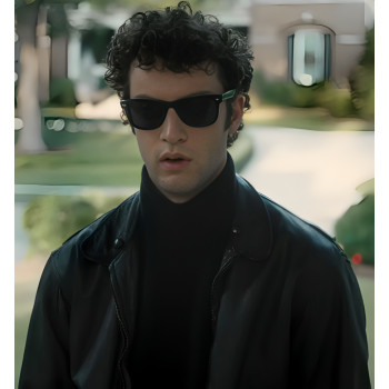 Dominic Sessa Oh What Fun Black Leather Jacket