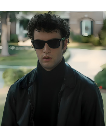 Dominic Sessa Oh What Fun Black Leather Jacket