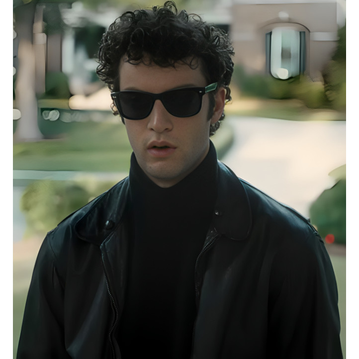 Dominic Sessa Oh What Fun Black Leather Jacket