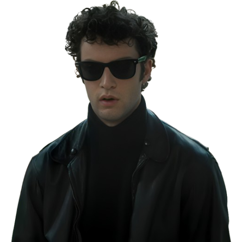 Dominic Sessa Oh What Fun Black Leather Jacket