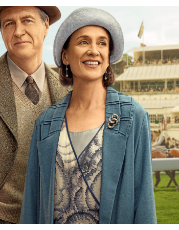Downton Abbey Grand Finale Raquel Cassidy Blue Coat