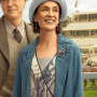 Downton Abbey Grand Finale Raquel Cassidy Blue Coat Downton Abbey Grand Finale Raquel Cassidy Blue Coat