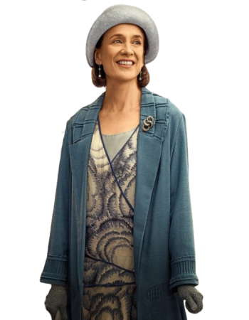 Downton Abbey Grand Finale Raquel Cassidy Blue Coat