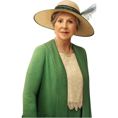 Downton Abbey Penelope Wilton Green Coat
