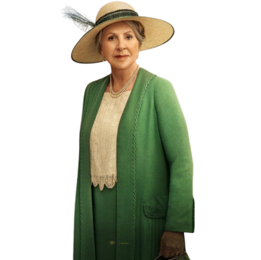 Downton Abbey Penelope Wilton Green Coat