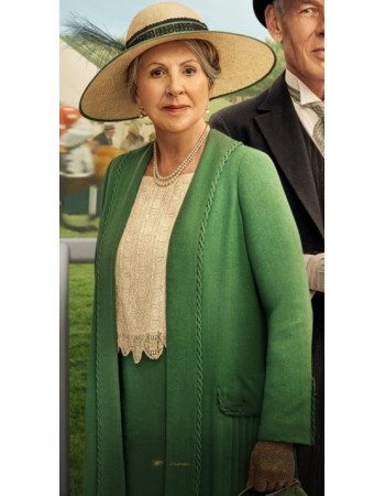 Downton Abbey Penelope Wilton Green Coat