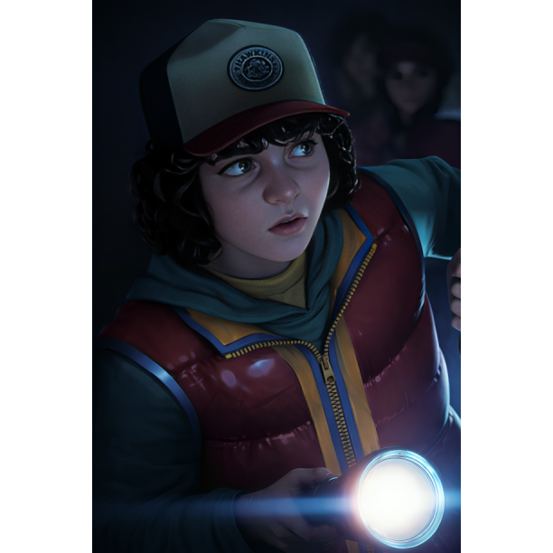 Dustin Henderson Stranger Things Tales from 85 Puffer Vest