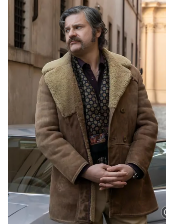 Edoardo Pesce The Big Fake Leather Coat