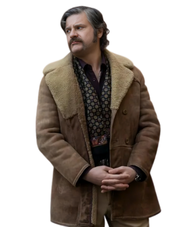 Edoardo Pesce The Big Fake Leather Coat