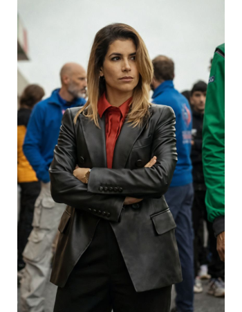 Elena Dionisi Motorvalley Leather Blazer