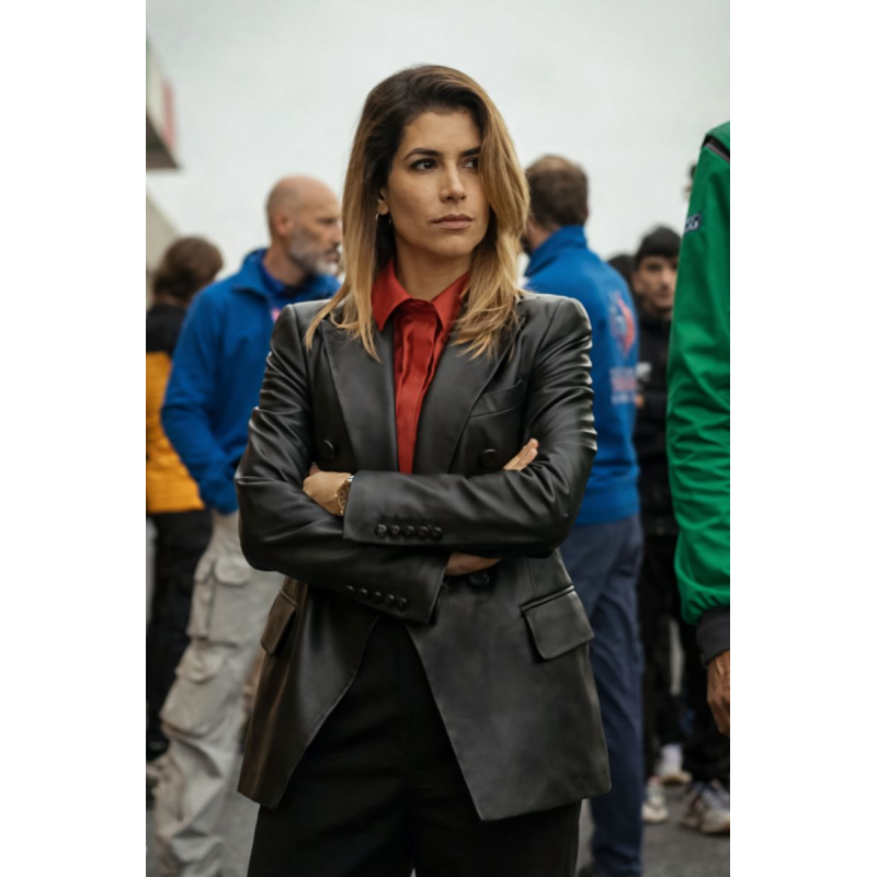 Elena Dionisi Motorvalley Leather Blazer