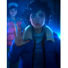 Eleven Stranger Things Tales Blue Puffer Jacket