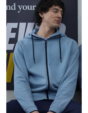 Finding Her Edge Cale Ambrozic Blue Hoodie