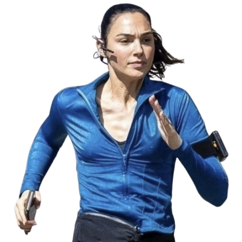 Gal Gadot The Runner 2026 Blue Jacket