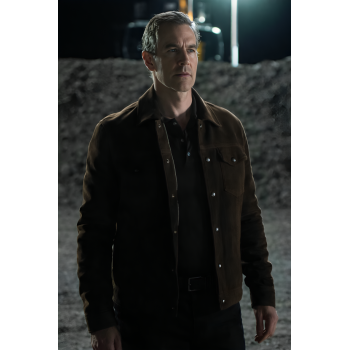 James Van Der Beek The Gates Suede Jacket