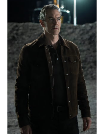 James Van Der Beek The Gates Suede Jacket